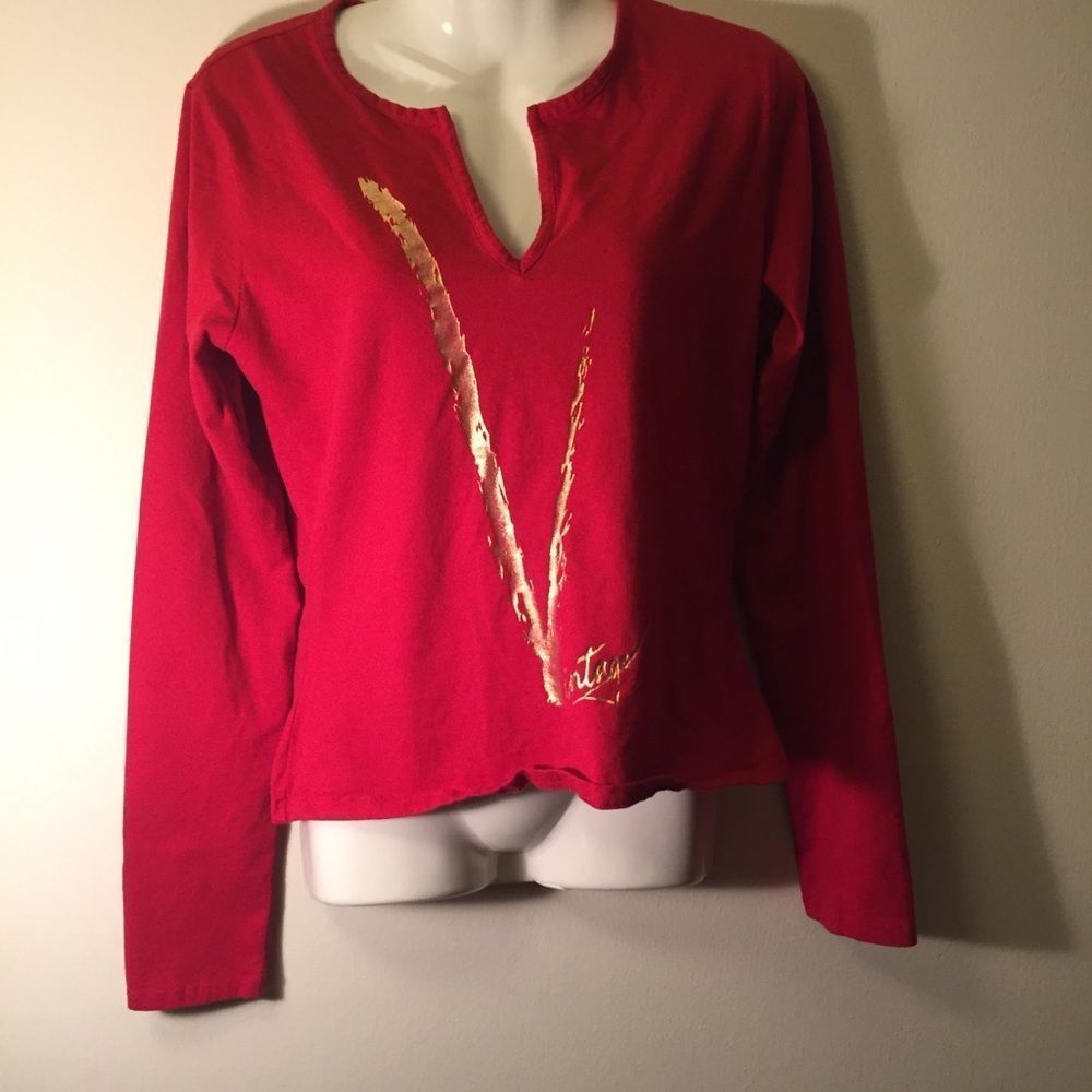 🛍Vintage by Jordache Red Shirt🛍